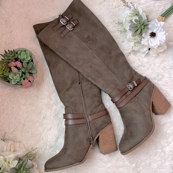 Madden Girl Shoes - Madden Girl Edrea Boots - Stone Paris - 8.5